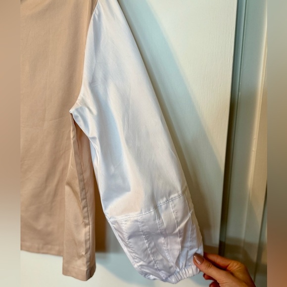 HARSHMAN Tuckernuck Perry Tunic Cotton Blouse in Beige NWT- Size XS - Picture 3 of 8